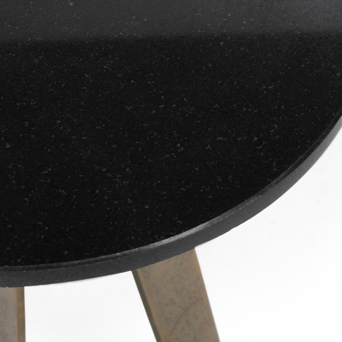 Leyton Black Marble Small Accent Table