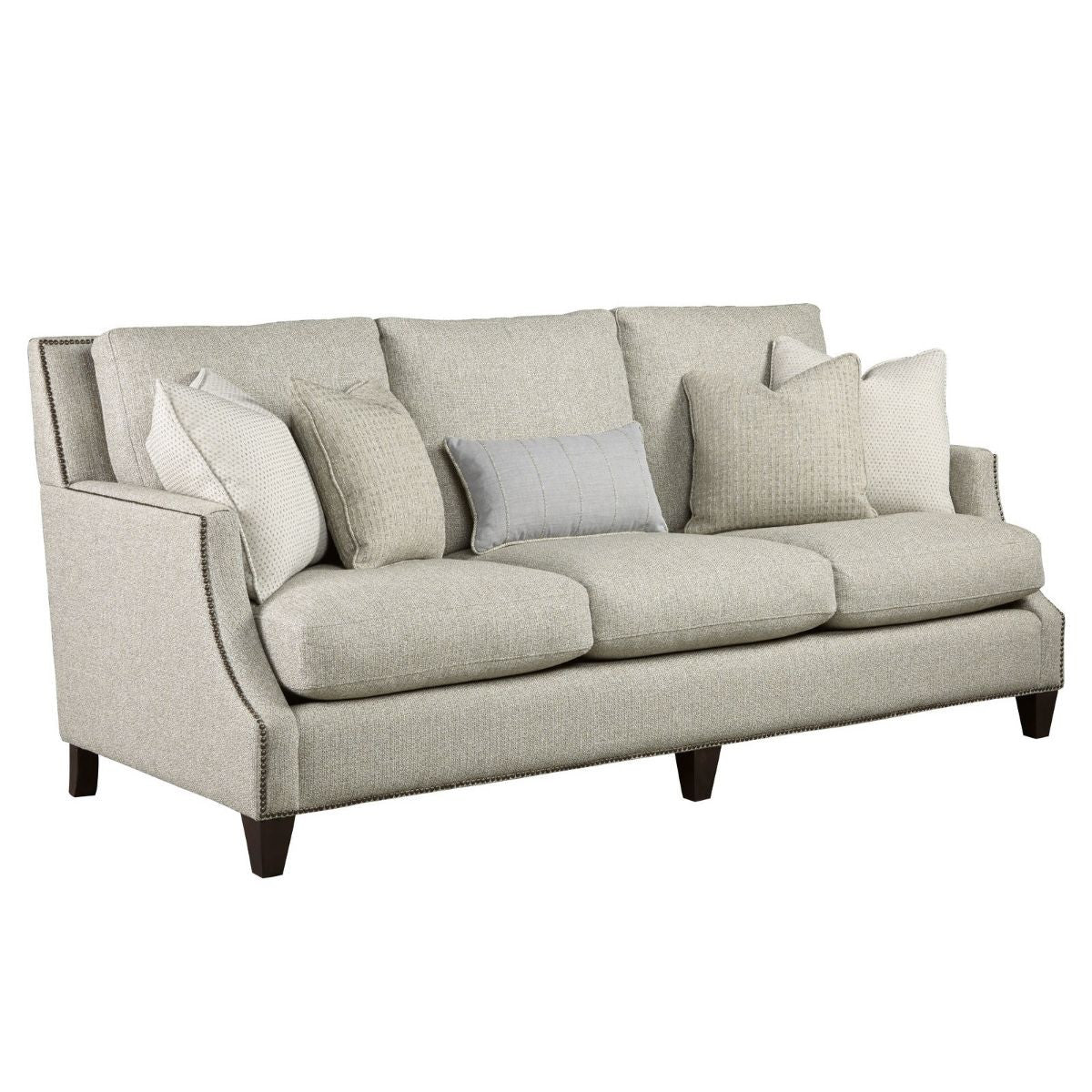 Brady 3-Seat Scoop Arm Sofa with Nailheads