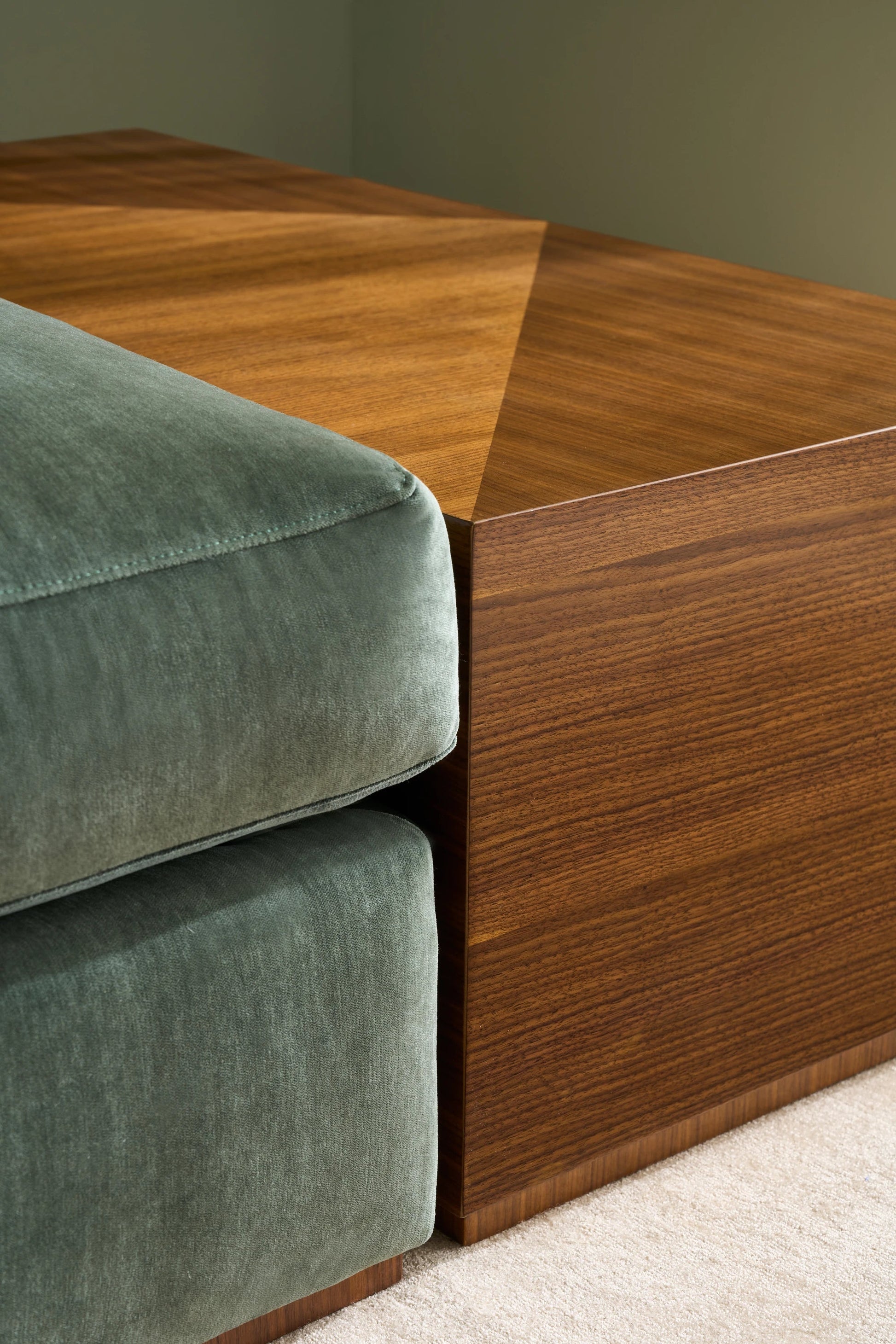Bello Rectangle Cocktail Table New Natural Walnut 20" by Caracole - view 3