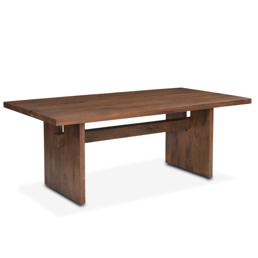 Zoey Contemporary Solid Wood Dining Table 82"