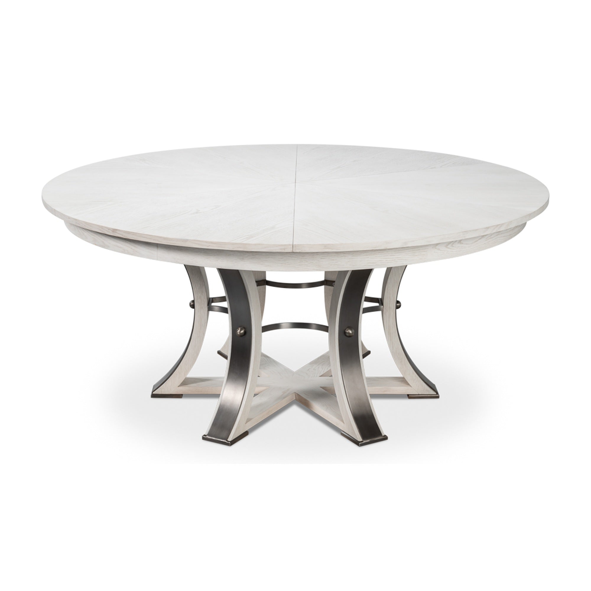 Tower Jupe Dining Table,Lrg,Working Wht by Sarreid Ltd