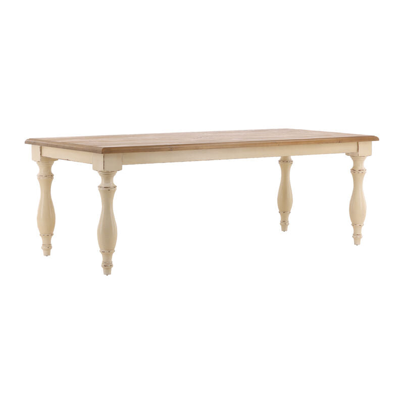 Cream Biloxi Table by Furniture Classics at ZIN Home
