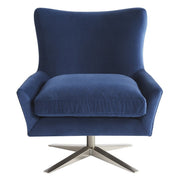 Everette Accent Chair - Sapphire Velvet Midnight Blue