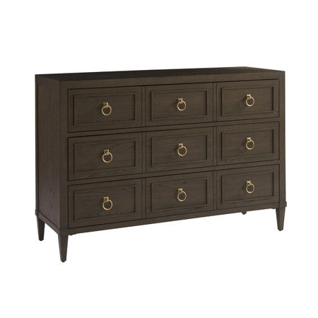 Soliloquy Wooden 3 Drawer Dressing Chest 56" - Cocoa