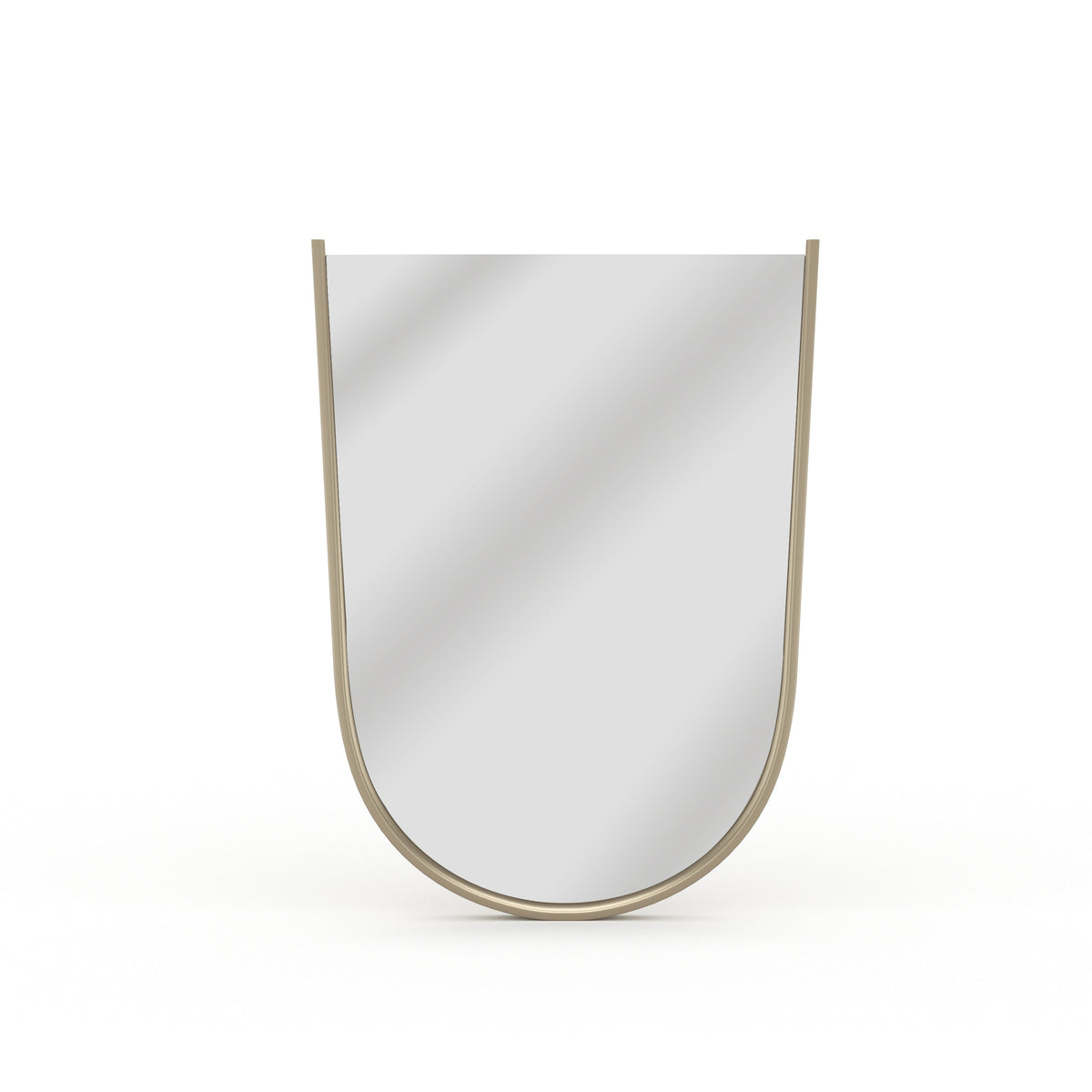 Oblique Mirror Soft Silver Paint Gloss 30" by Caracole