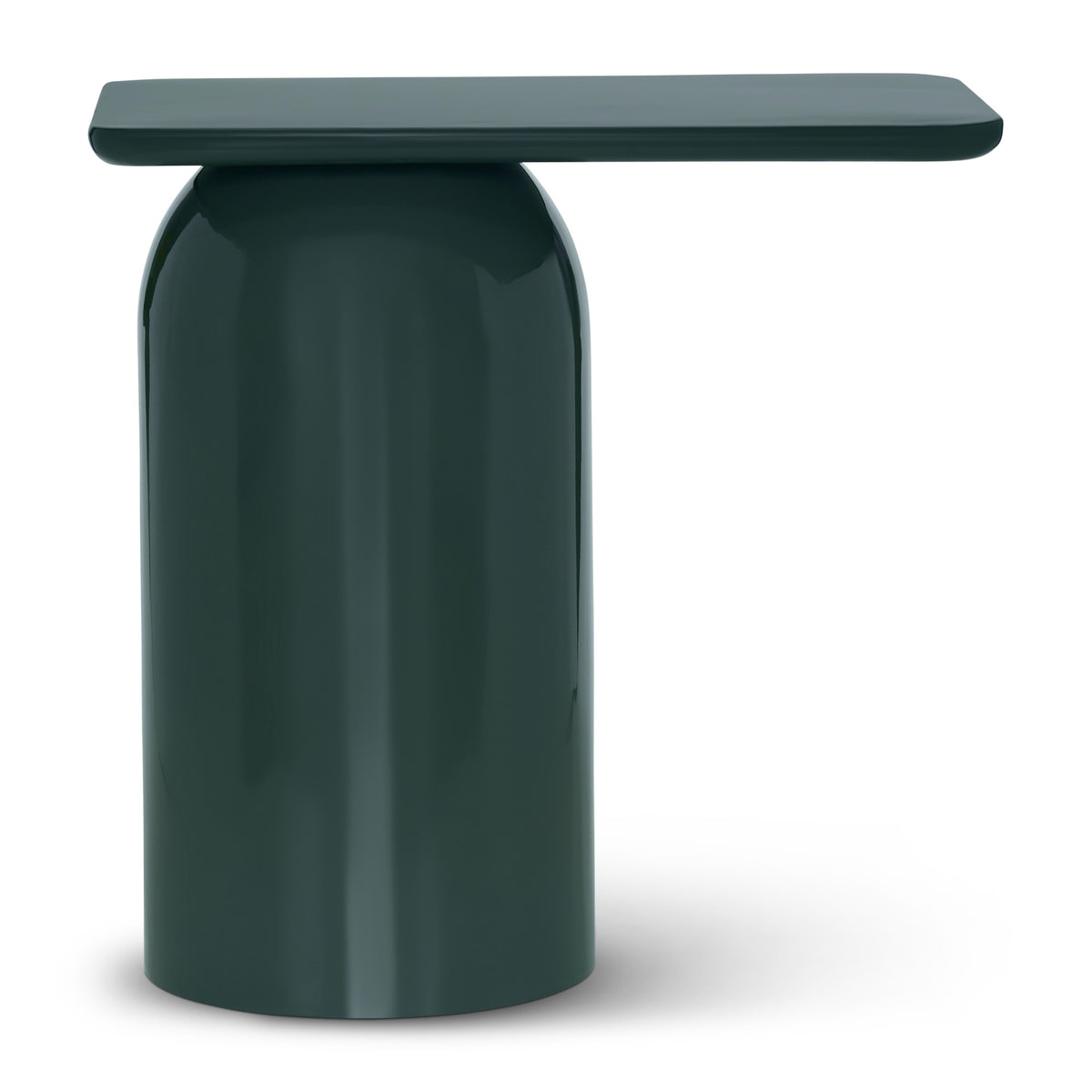 Alessia Enamel End Table Obsidian Green by Urbia - detail 3