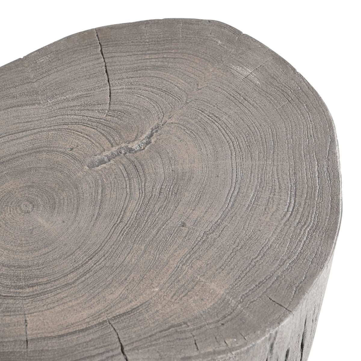 Brooks Solid Wood Stump - Sandblasted Grey by Urbia - detail 5