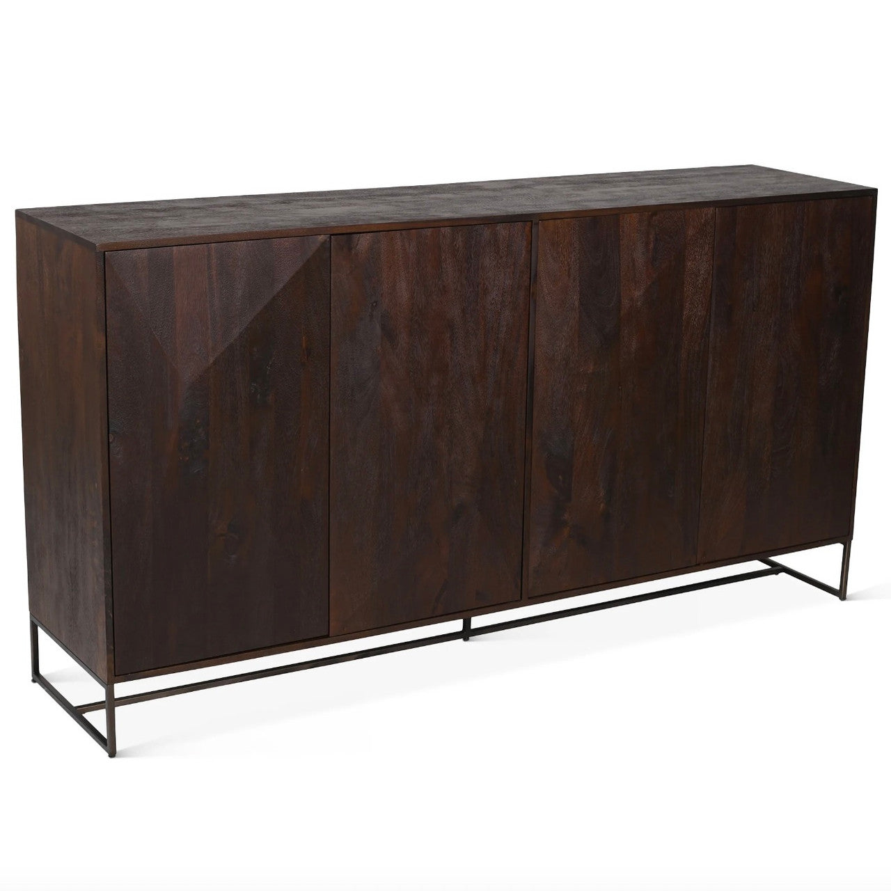 Cambridge Mango Wood Sideboard in Walnut 76"
