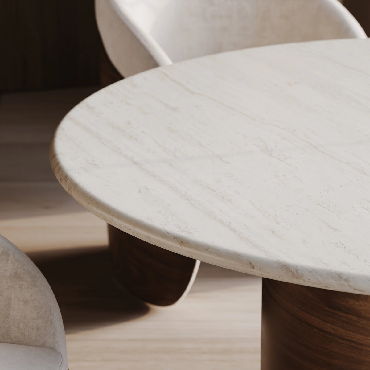 Fleur Dining Table Porcini 60" by Caracole - view 3