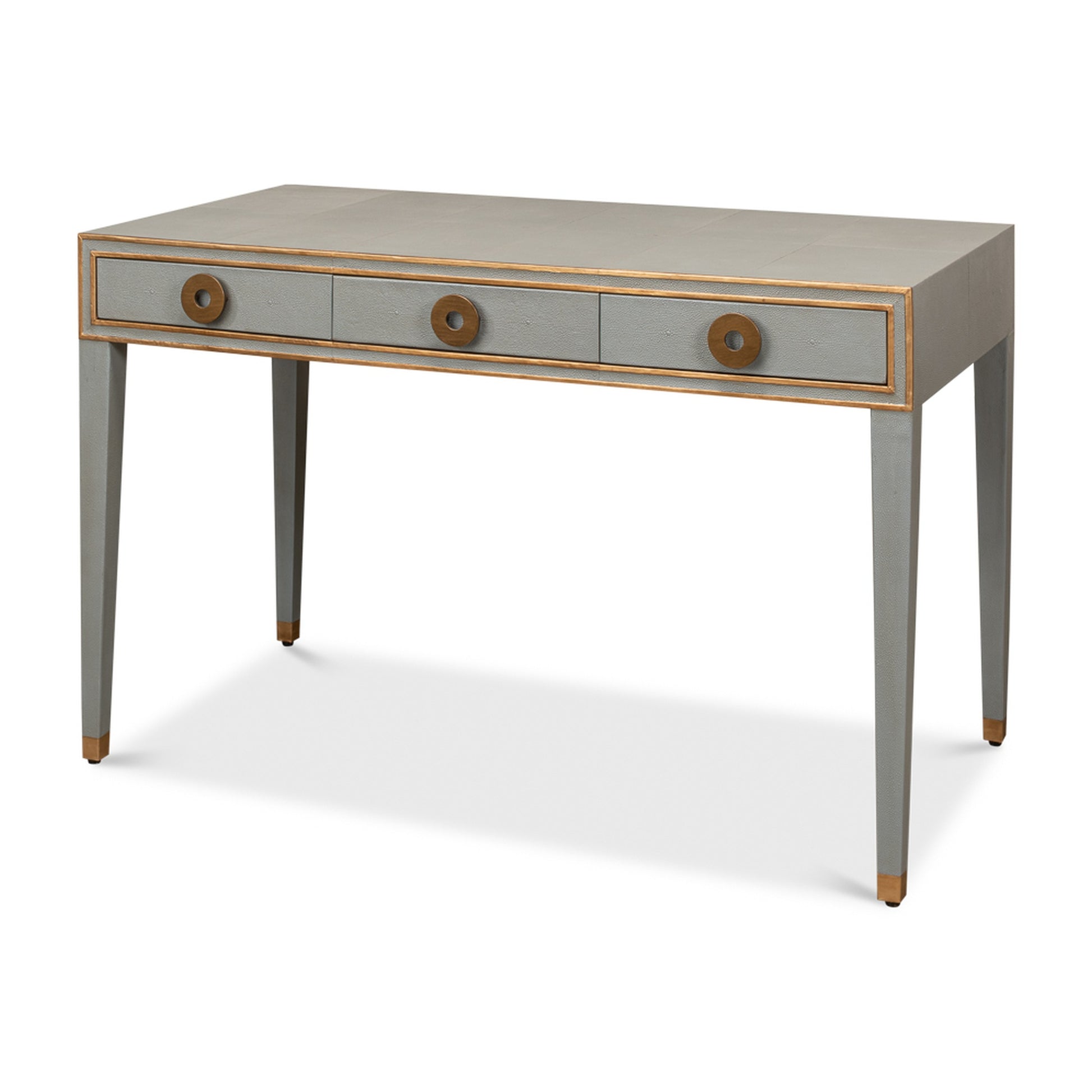 Gabriella Shagreen Desk/Table,Storm Grey by Sarreid Ltd