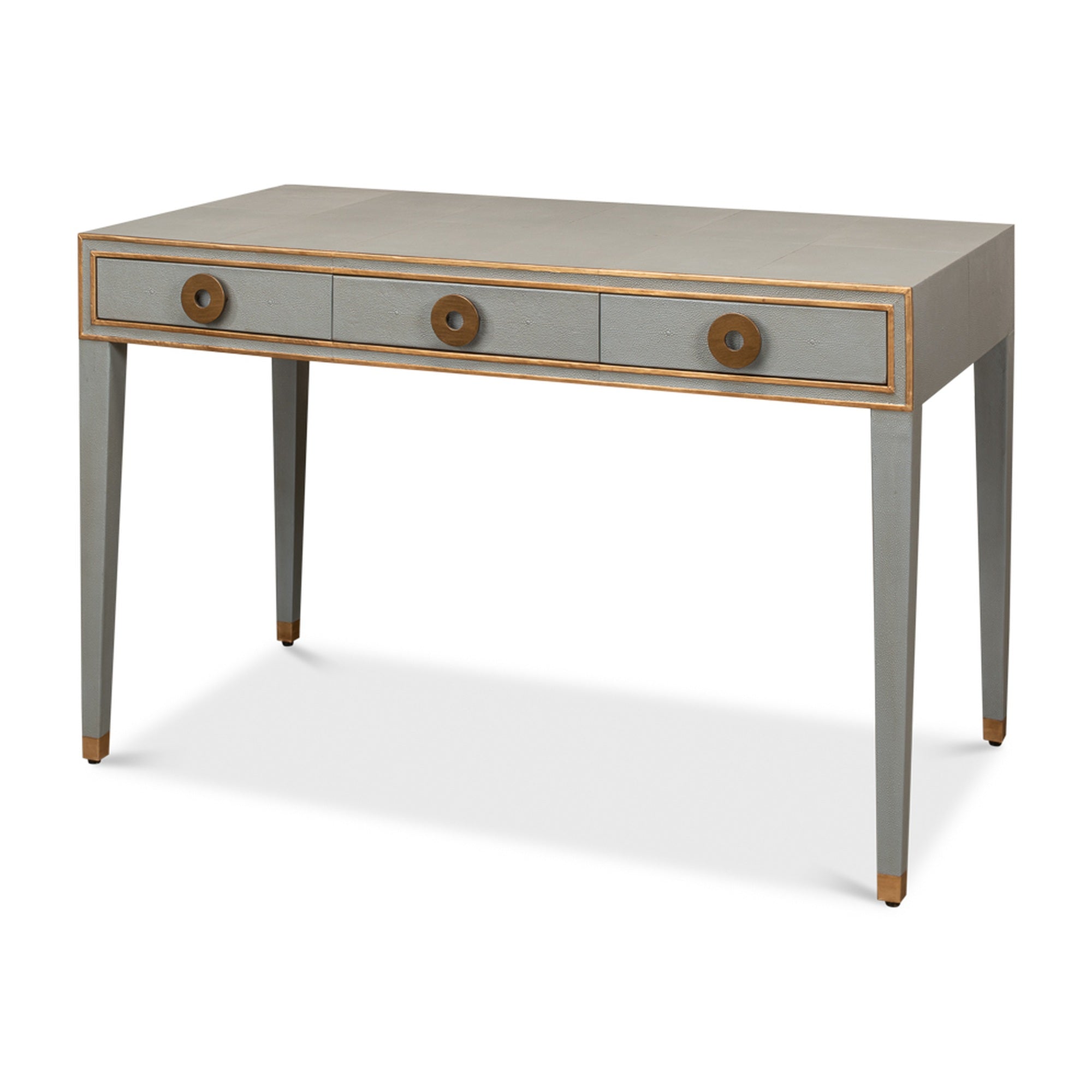 Gabriella Shagreen Desk/Table,Storm Grey by Sarreid Ltd