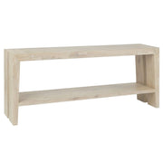 Troy Reclaimed Oak Console Table in Aged Cream 72"