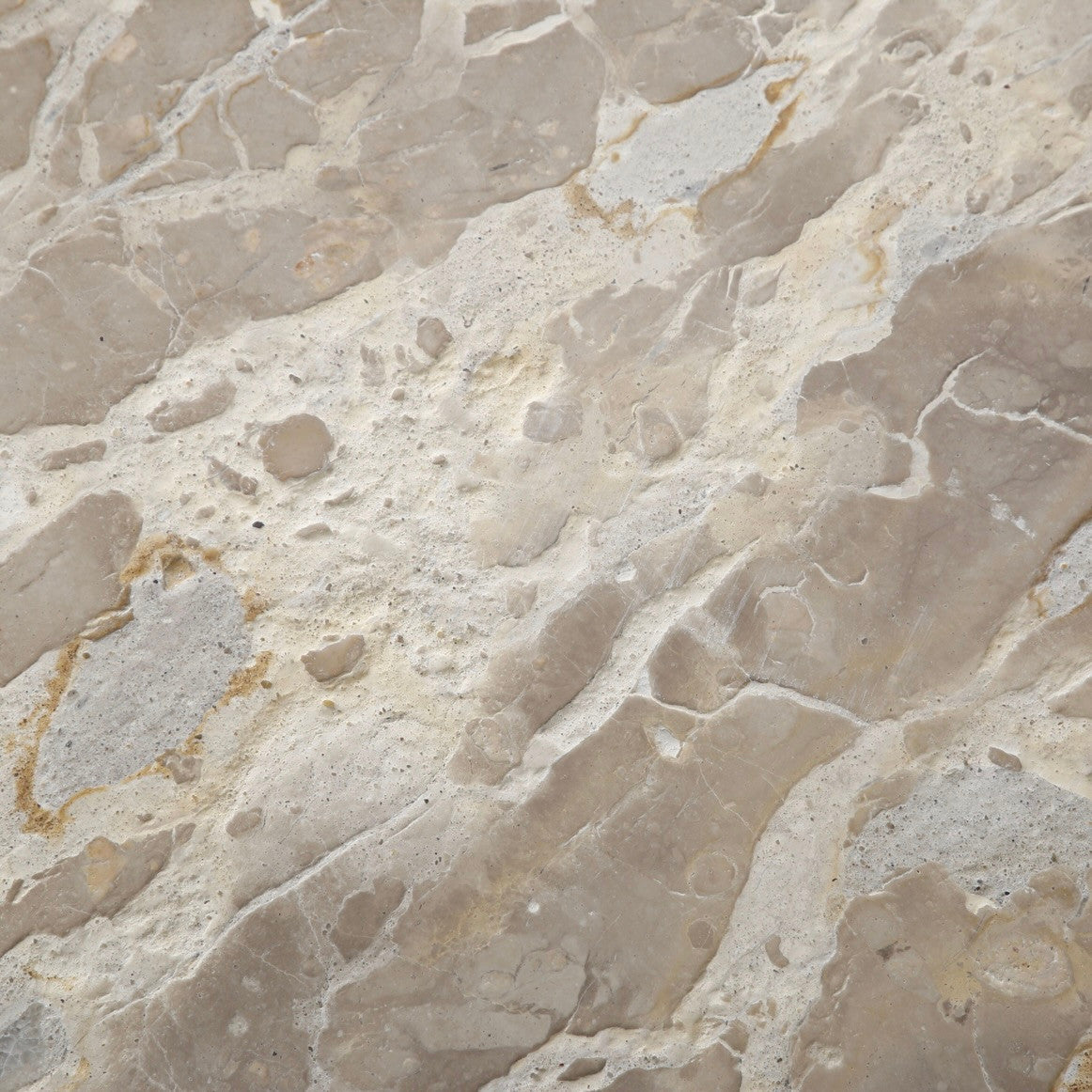 Solomon 54" Round Dining Table with Capri Beige Marble and Natural Base