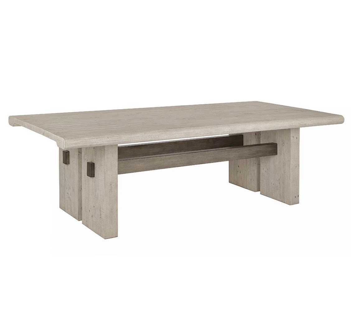Larson 96" Reclaimed Wood Dining Table - White