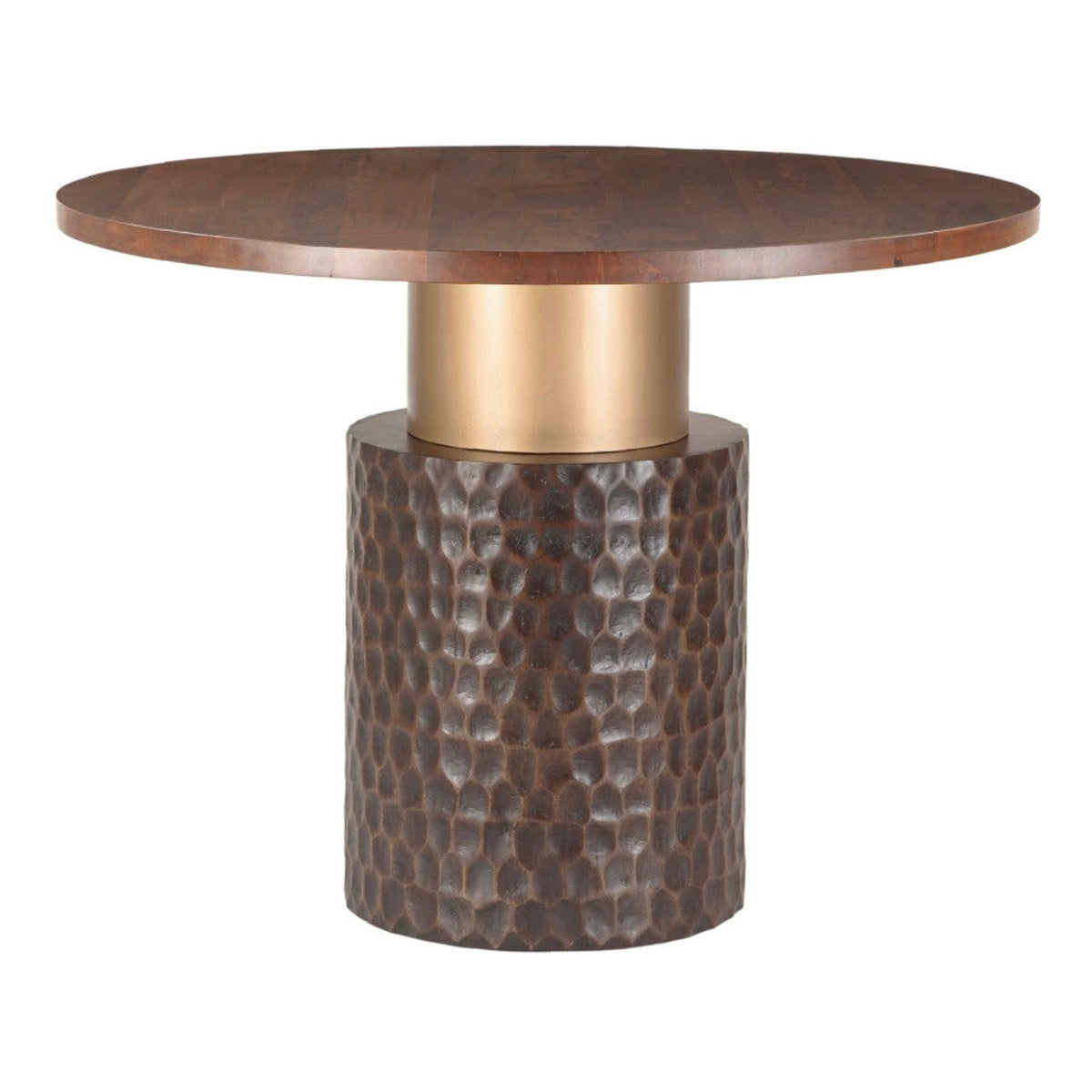 Anna Modern Solid Wood Round Pedestal Gathering Table 48"