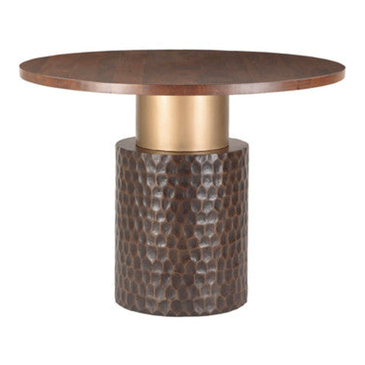 Anna Modern Solid Wood Round Pedestal Gathering Table 48"
