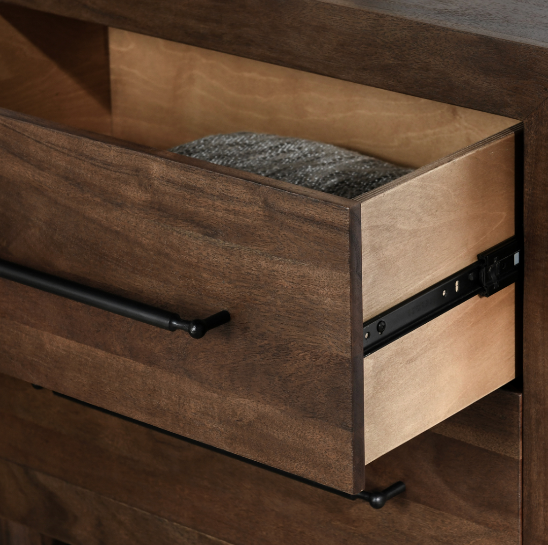 Jackson Acacia Wood 2-Drawer Nightstand 30"