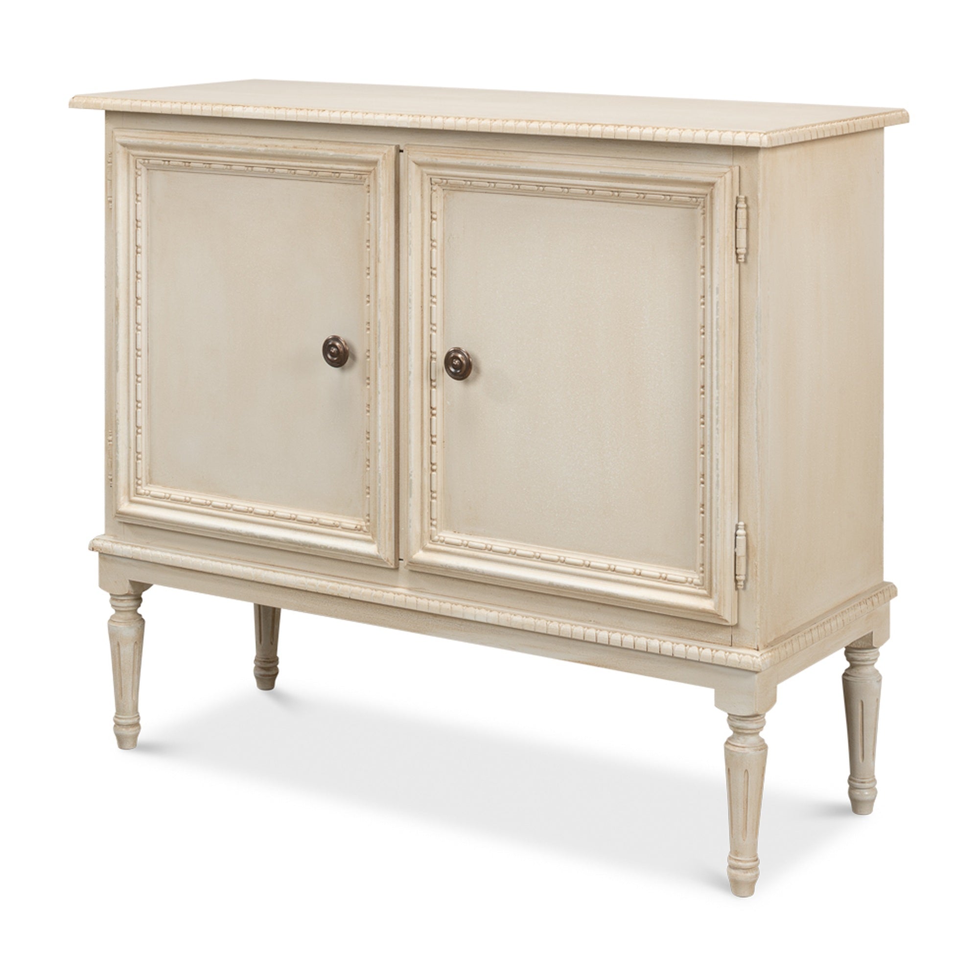 2 Door Sideboard, Bright Lime White by Sarreid Ltd