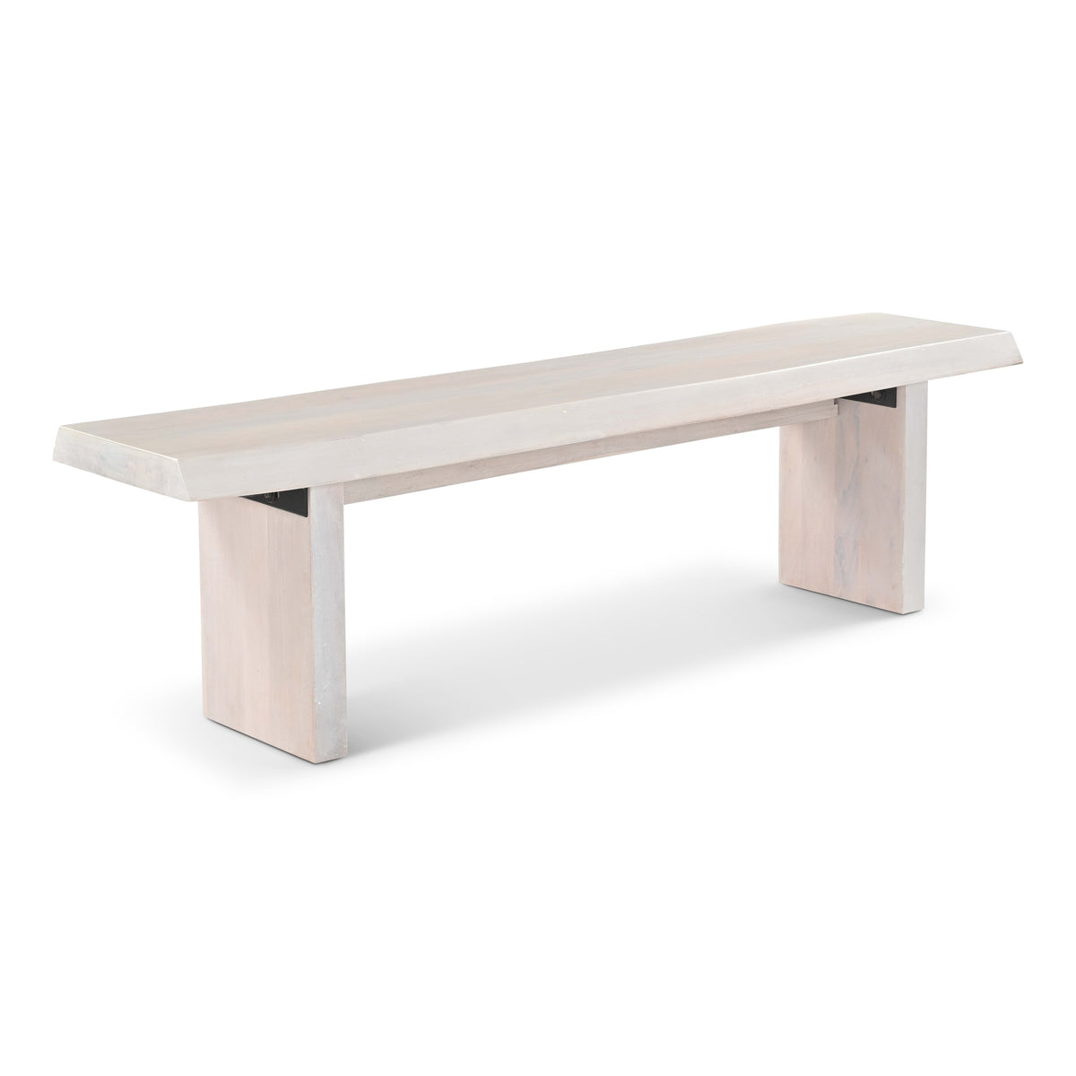 Brooks Bench 65" - White Wash Frame by Urbia - detail 2