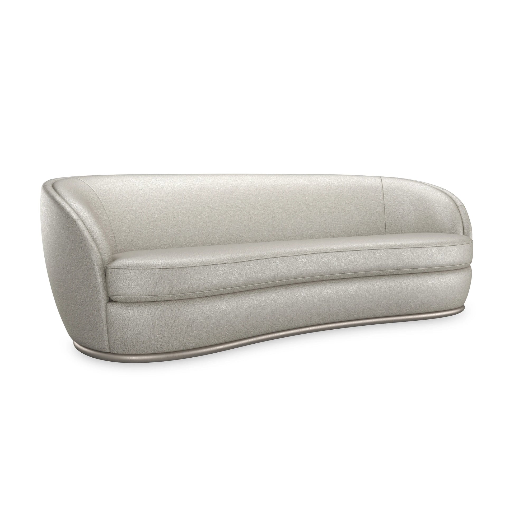 Nebula-Oatmeal Charcoal Leaf Sofa 101" by Caracole - view 2