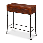 Botanical Leather Box On Stand by Sarreid Ltd