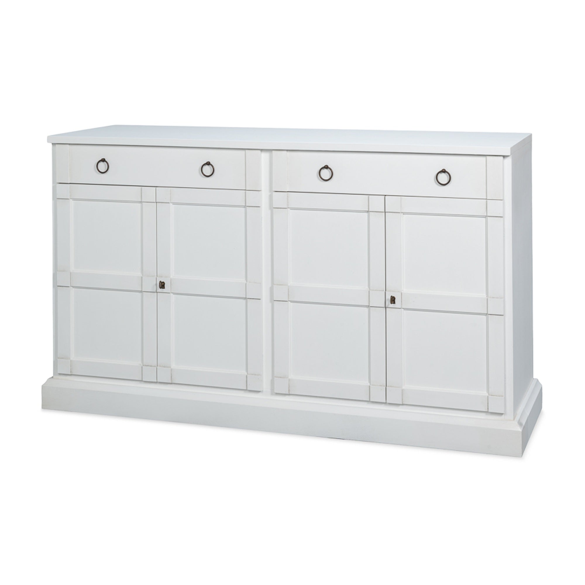 Center Media Base, Cortina White by Sarreid Ltd