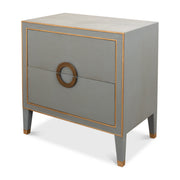 Gabriella Night Stand, Storm Grey by Sarreid Ltd