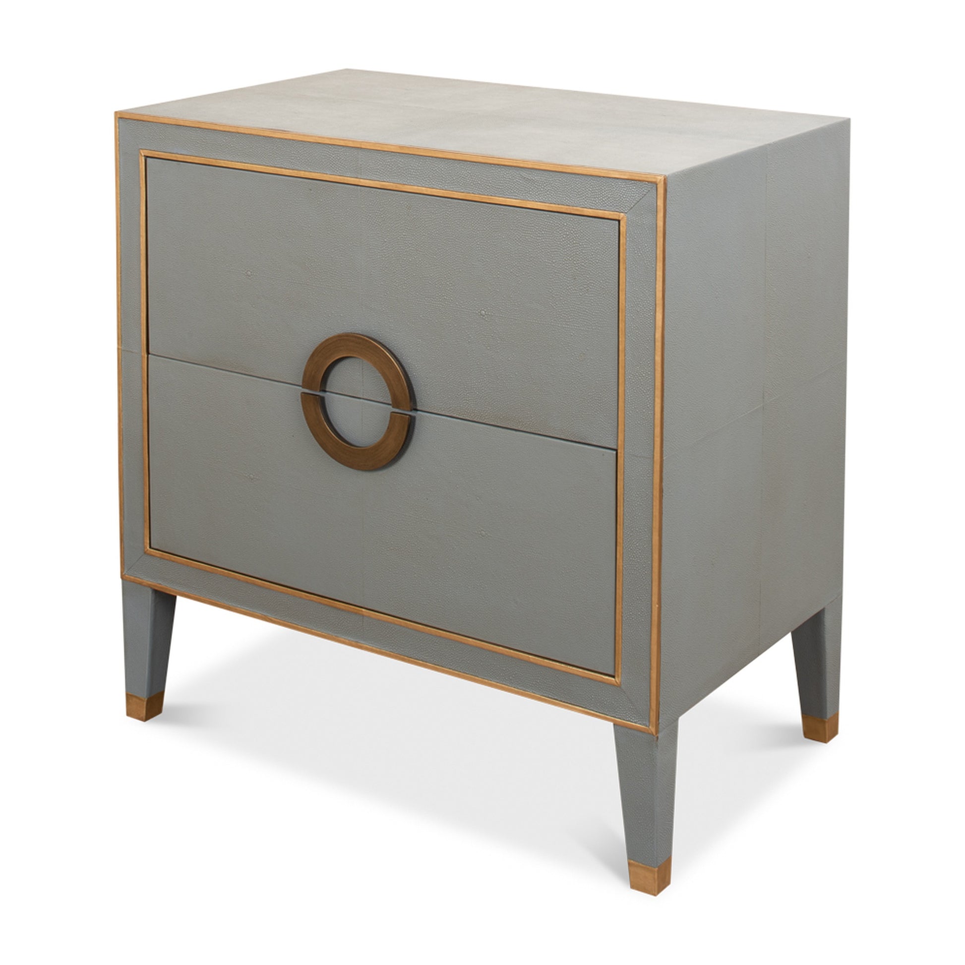Gabriella Night Stand, Storm Grey by Sarreid Ltd