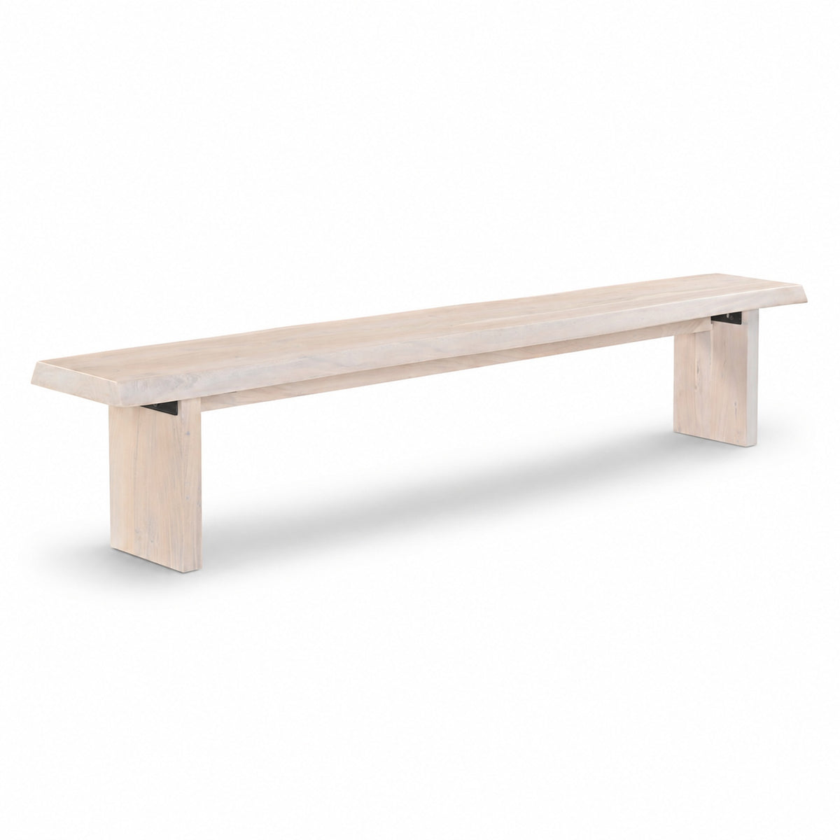 Brooks Bench 102" - White Wash Frame by Urbia - detail 2
