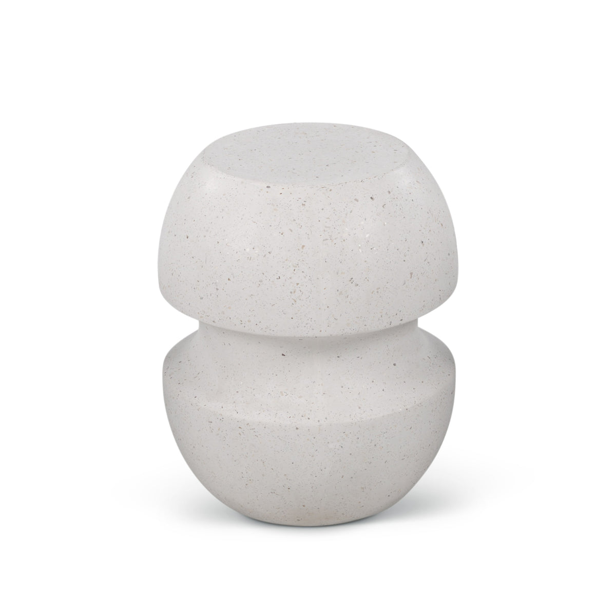 Cyrus Indoor/Outdoor Concrete End Table Ivory Terrazzo by Urbia - detail 3