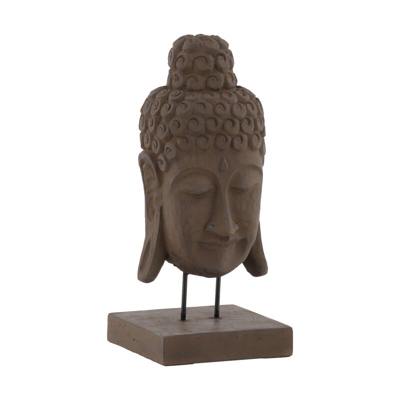 Carved Buddha Head by Furniture Classics at ZIN Home