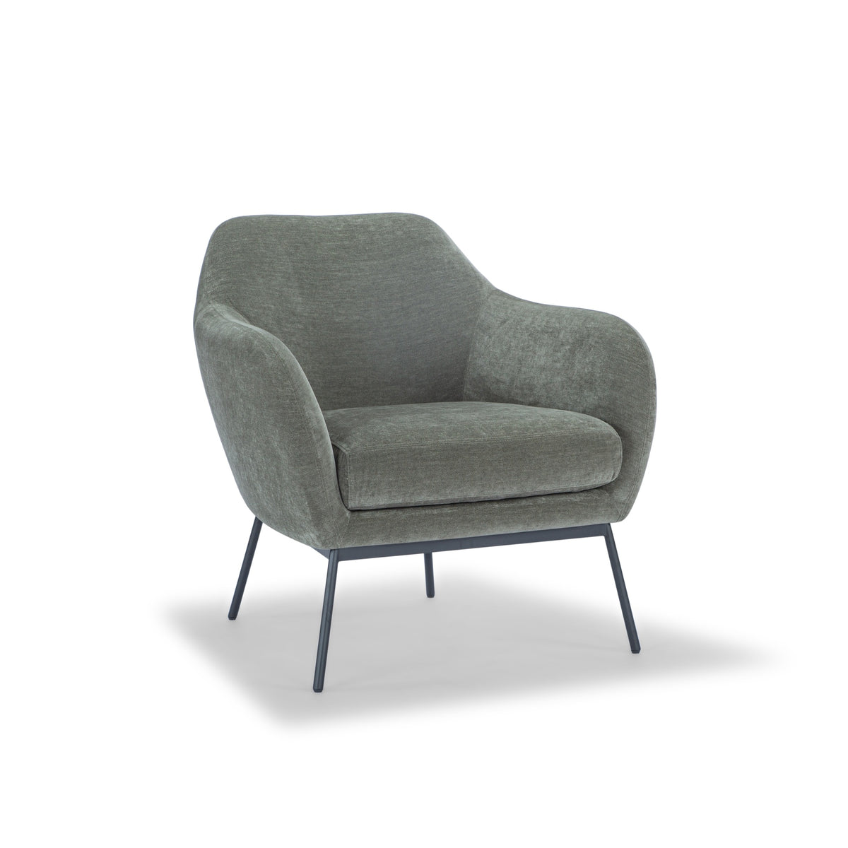 Metro Zurich Accent Chair - Forest Green by Urbia - product view