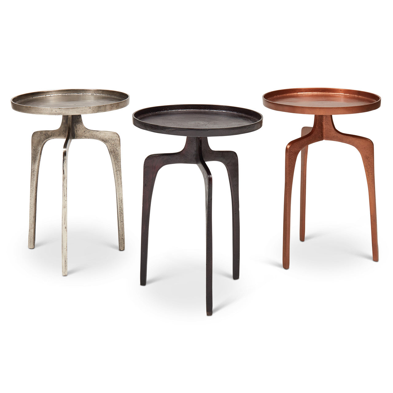 Elements - Vinya End Table - Raw Bronze