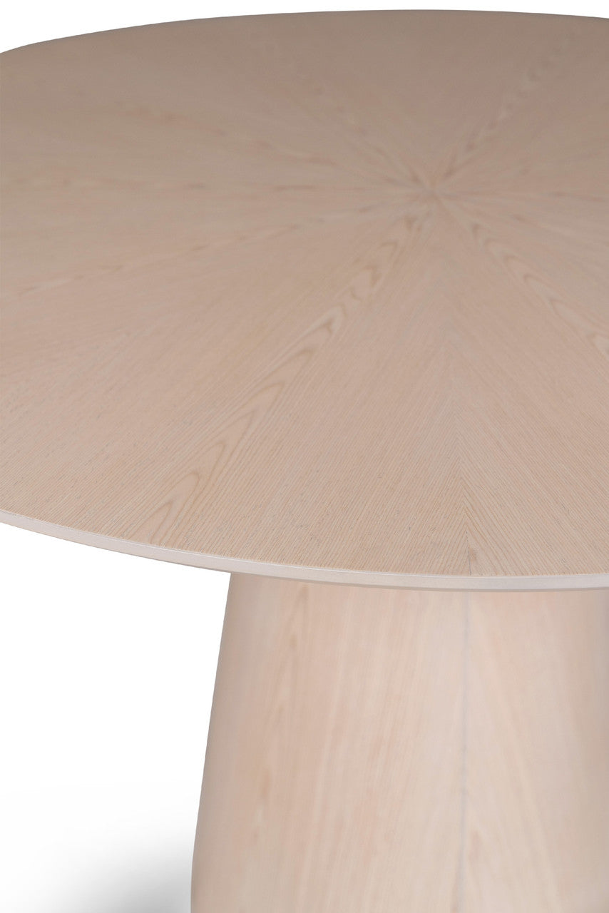 Modern Brazilian - Mona - Wooden Top Round Dining Table - Nevoa