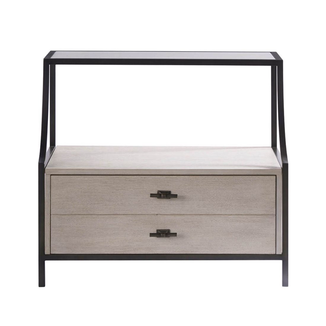 Universal Midtown Stone Top 2 Drawer Night Table