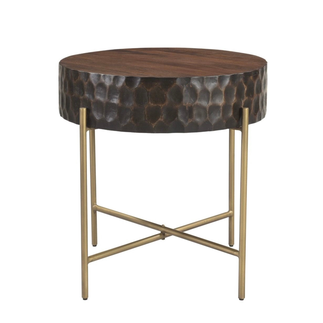 Anna Modern Solid Wood Side Table 24"