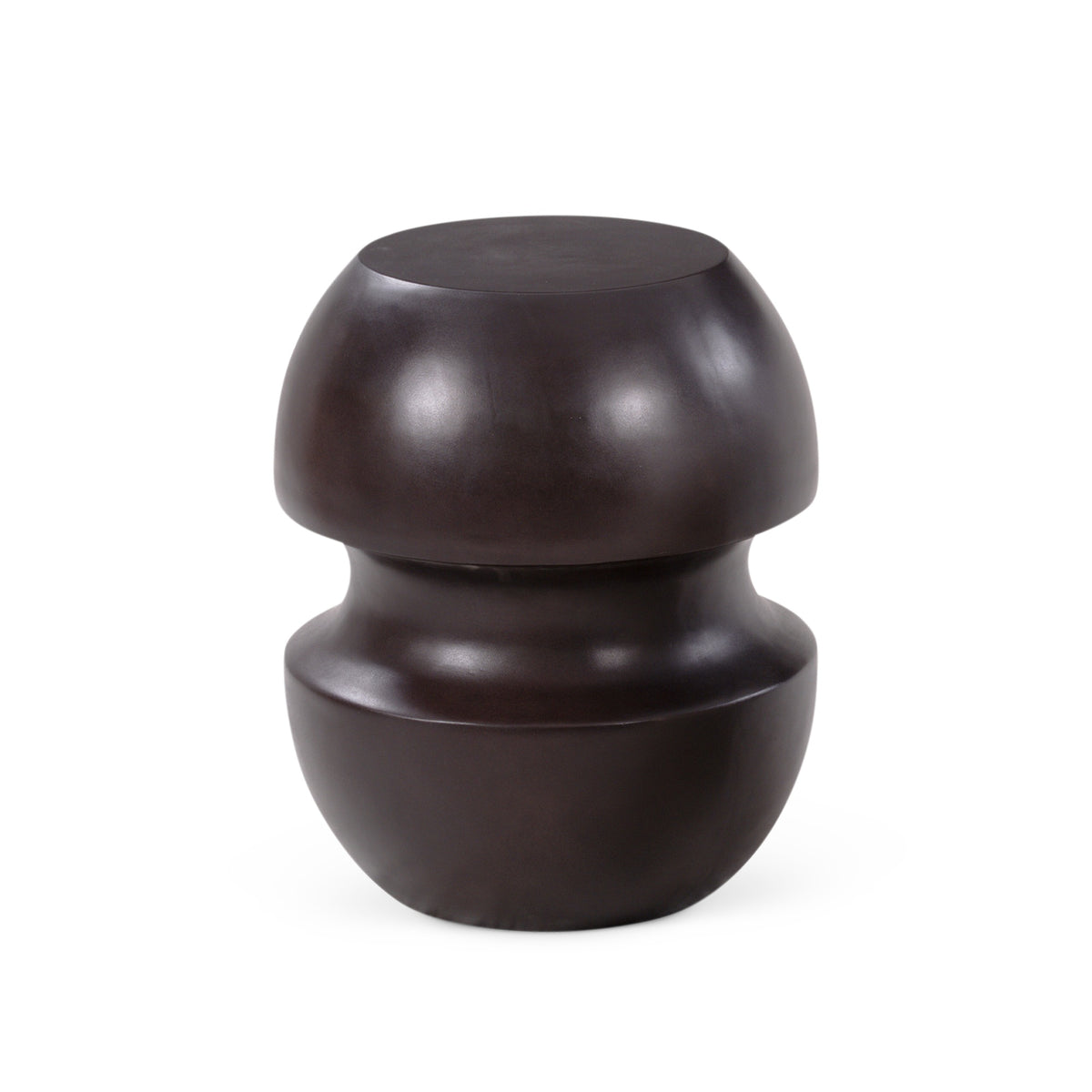 Cyrus Indoor/Outdoor Concrete End Table Lava Brown by Urbia - detail 3