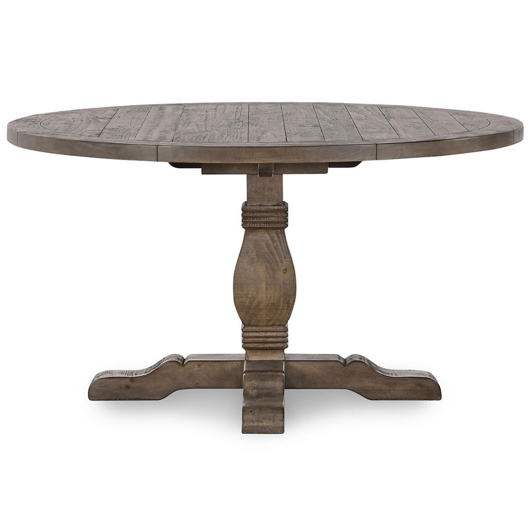 Farmhouse Reclaimed Wood Pedestal Round Table 55"