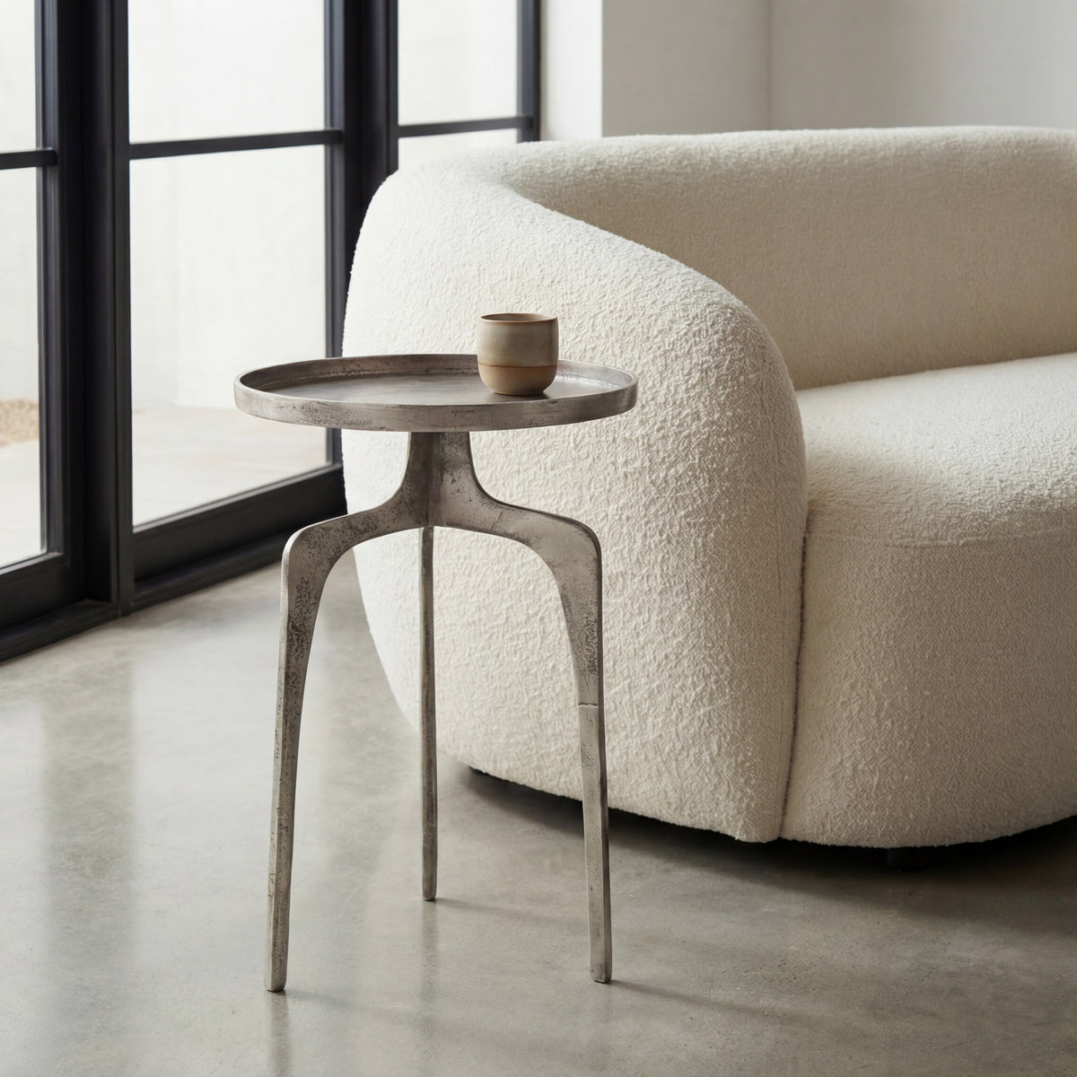 Elements Vinya End Table - Vintage Silver by Urbia - detail 6