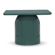 Alessia Tall Enamel Coffee Table Obsidian Green, 16.5" by Urbia - product view