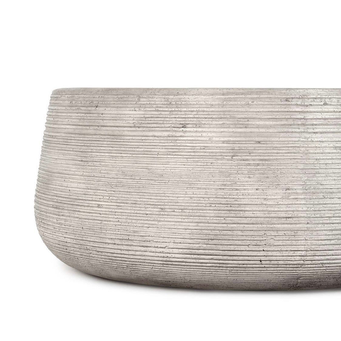 Nellie Outdoor Concrete Gray Coffee Table 37"