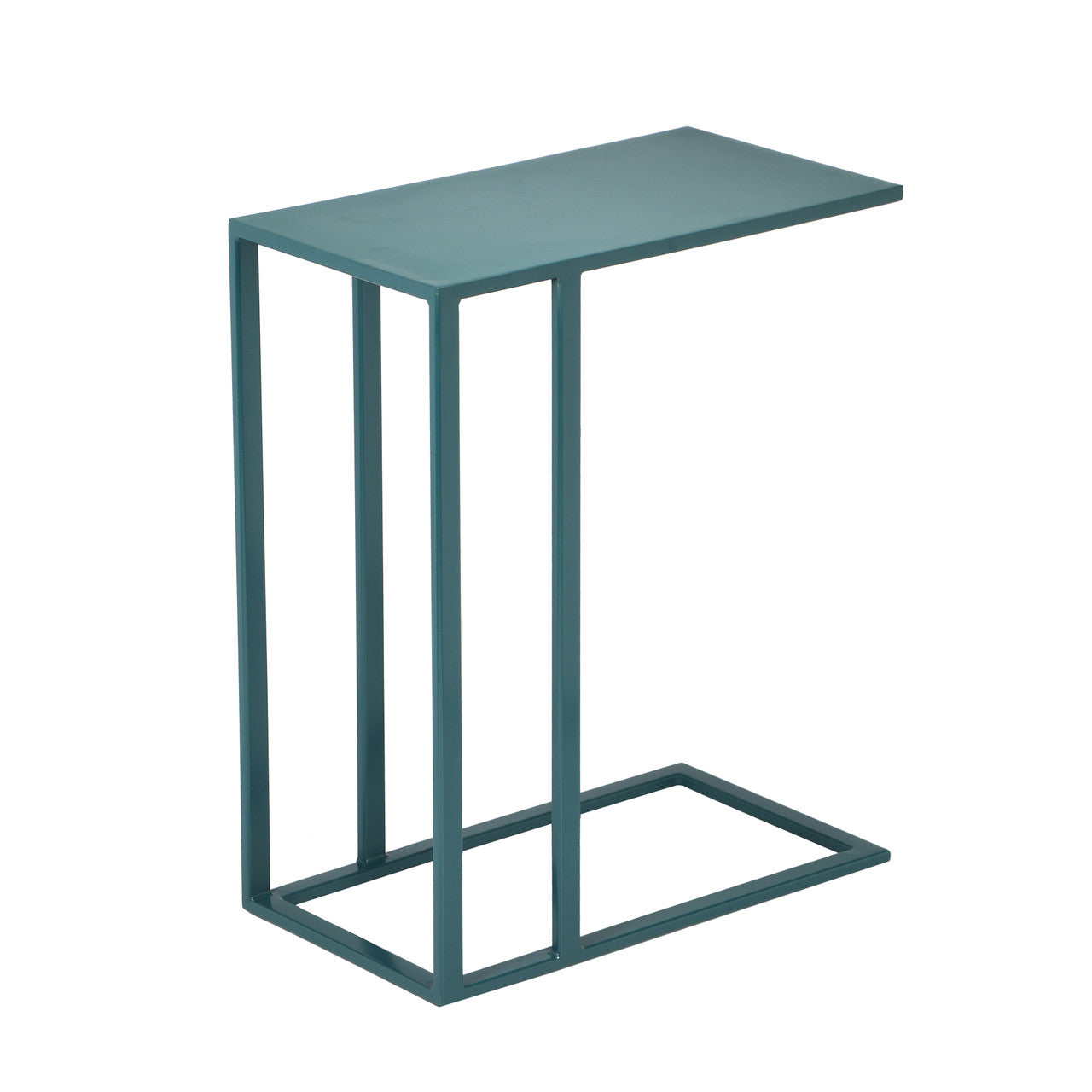 Elements - Tanu - C-Table Enamel Top End Table - Teal