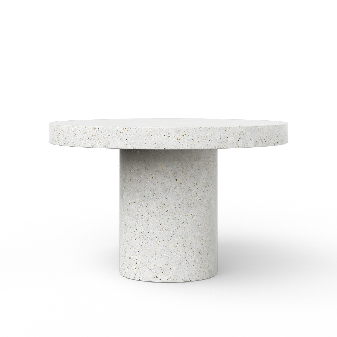 Mixx - Circa Dining Table - 47.25"Dia. - Ivory Terrazzo