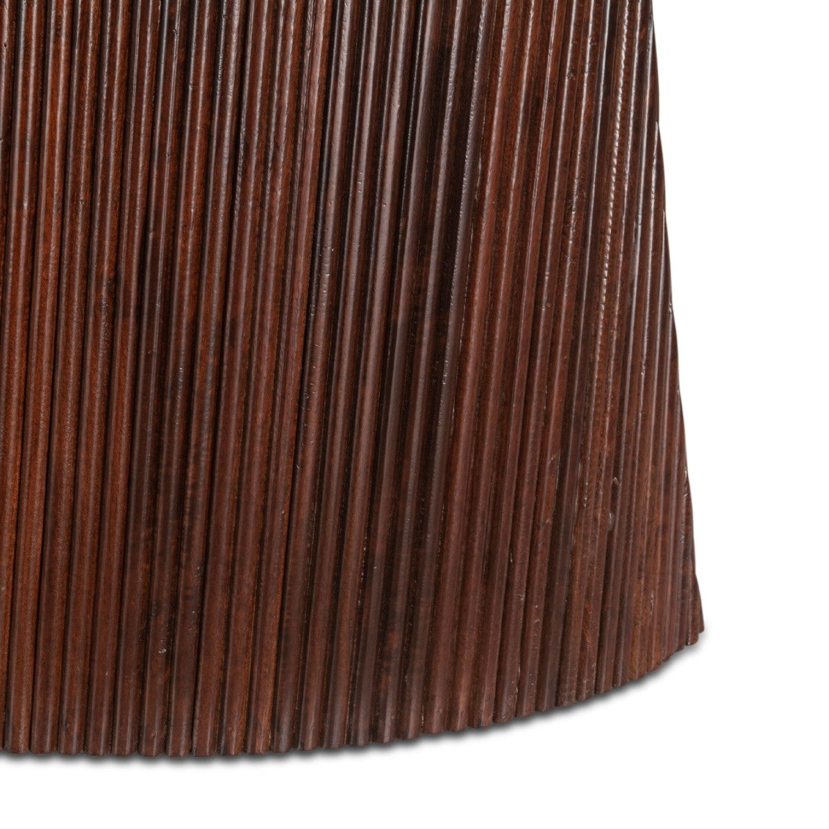 Iris Mango Wood and White Marble Side Table