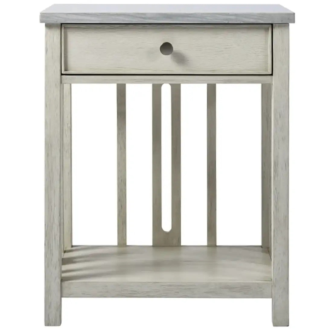 Escape Coastal Living Home Collection Bedside Table with Stone Top