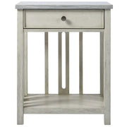 Escape Coastal Living Home Collection Bedside Table with Stone Top