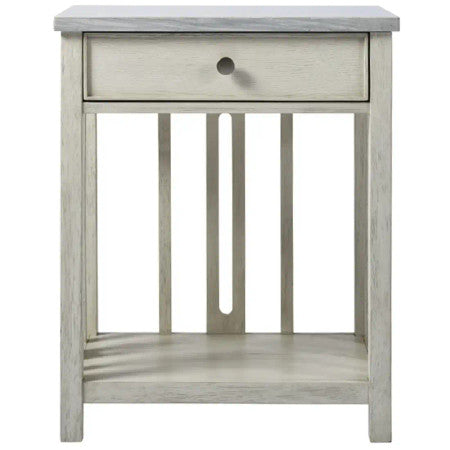 Escape Coastal Living Home Collection Bedside Table with Stone Top