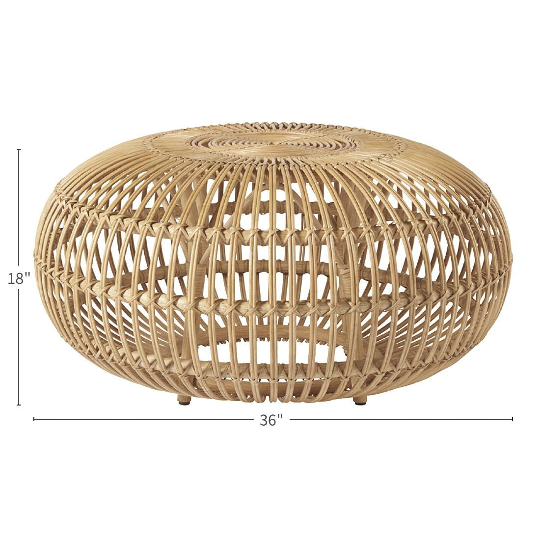 Escape Coastal Living Home Collection Rattan Scatter Table