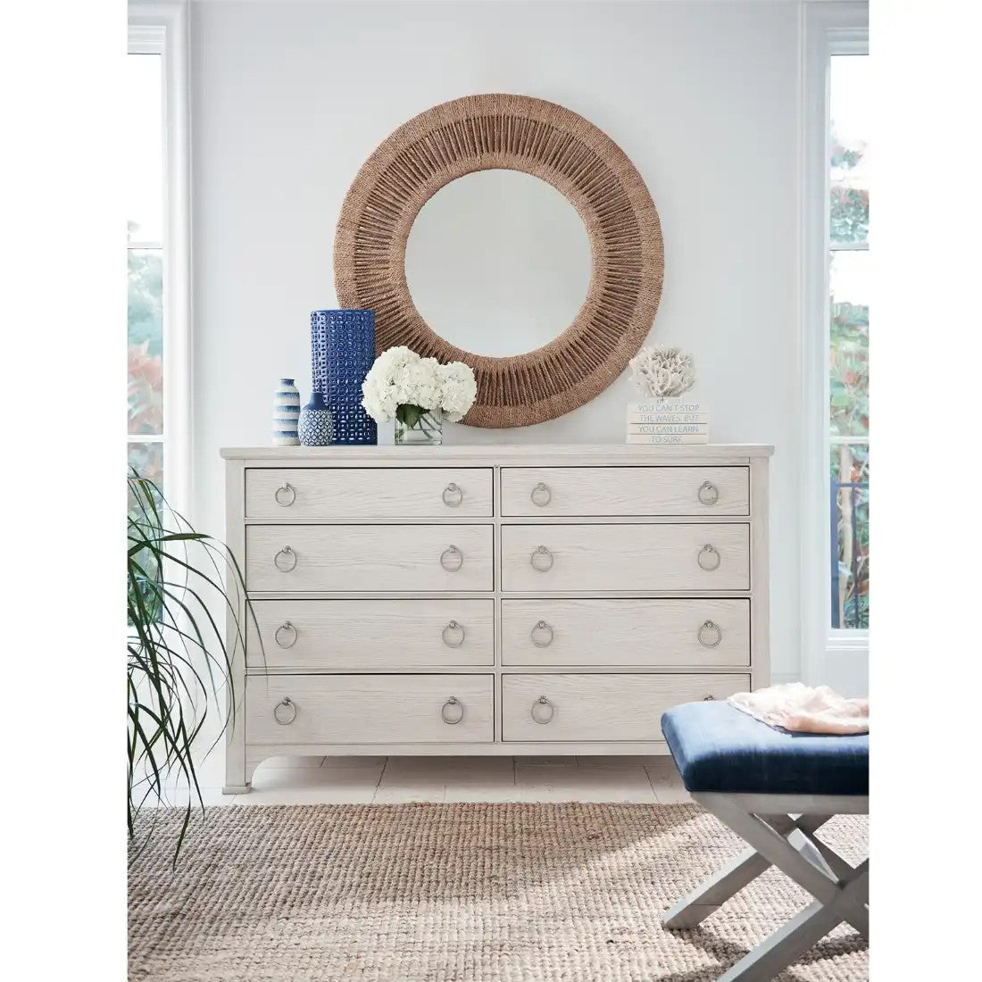 Universal Furniture Escape-Coastal Living Home Collection Small The Space 8 Drawer Dresser 