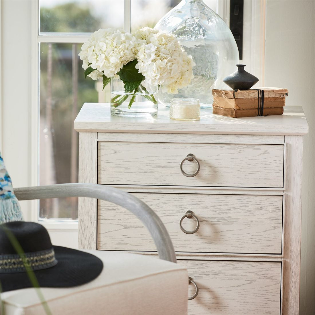 Universal Escape Coastal Living Home Collection 3 Drawer Nightstand